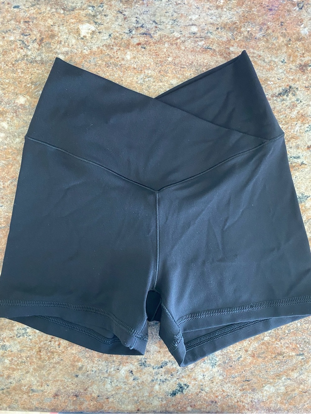 Aerie Real Me Crossover 3" Bike Short Black Women’s Small NWT
